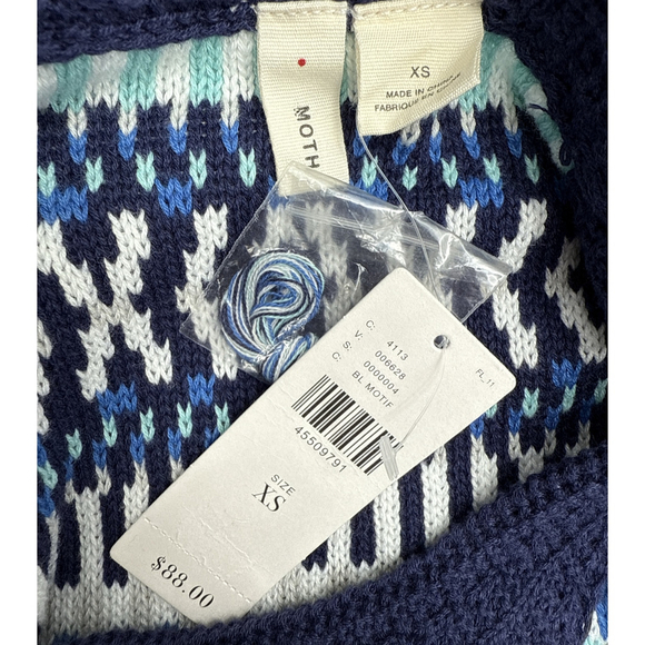 Moth Anthropologie Knit Tank Top Size XS Womens Blue Striped Sleeveless‎ NWT - Picture 8 of 10